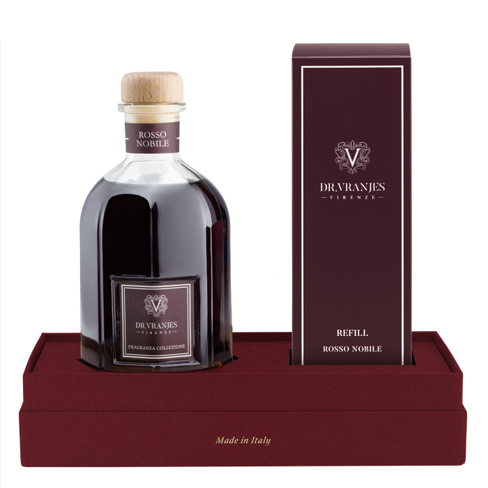 Dr Vranjes Gift Box: Rosso Nobile difuzer 250ml + 150ml Refill